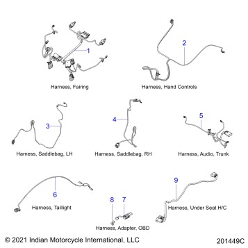 ELECTRICAL, WIRE HARNESS 2 - N22TKDBB ALL OPTIONS (201449C)