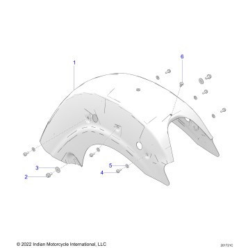 BODY, FENDER, REAR - N24LDDRR/LDFRR ALL OPTIONS (201721C)