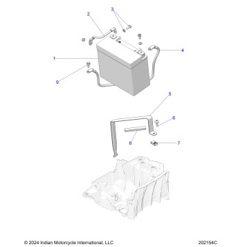 ELECTRICAL, BATTERY - N25DBDBH/DBGBH ALL OPTIONS (202154C)