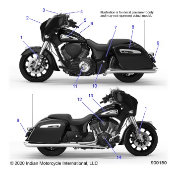 BODY, EMBLEMS/DECALS - N21TCBAA ALL OPTIONS (900180)