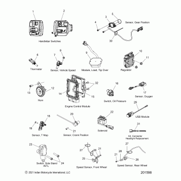 ELECTRICAL, COMPONENTS - N24MTA00/MTB00/MTG00/MTH00/NTA00/NTG00 ALL OPTIONS (201598)