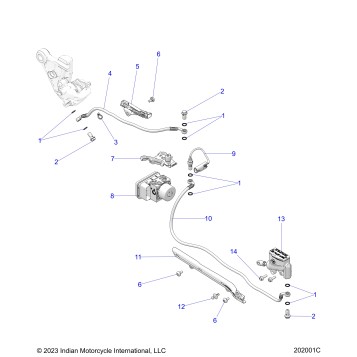 BRAKES, REAR ASM. - N25SCB76/SCC76/SCD76/SCF76 (202001C)