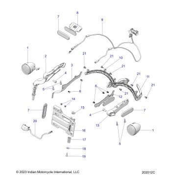 ELECTRICAL, REAR LIGHTING, LICENSE PLATE AND REFLECTOR - N26SSE77 (202012C)