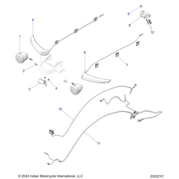 ELECTRICAL, TURN SIGNAL, REAR and TAILLIGHT (RIDER ASSIST MODELS) - N26LC4SS/LC6SS ALL OPTIONS (202221C)