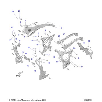 CHASSIS, FRAME ASM. - N26LG4SS/LG6SS ALL OPTIONS (202259C)