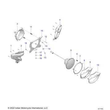 ELECTRICAL, HEADLIGHT, FRONT TURN SIGNALS - N24LDGRR/LDHRR ALL OPTIONS (201705C)