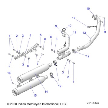 ENGINE, EXHAUST ASM. - N21MSA00/MSB00 (INTL ONLY) (201005C)