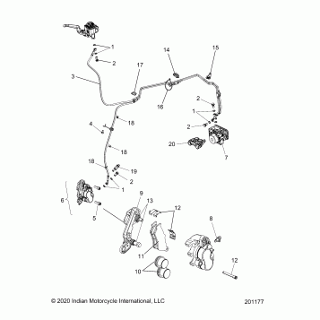 BRAKES, FRONT ASM., W/ABS - N21MSA00 (201177)
