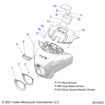 BODY, FAIRING ASM 1 - N22TKDBB ALL OPTIONS (201452C)