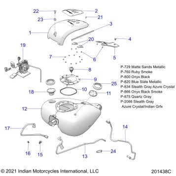 FUEL SYSTEM, FUEL TANK ASM. - N22TCDBB ALL OPTIONS (201438C)