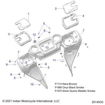 BODY, FAIRING ASM 4 - N22TKDBB ALL OPTIONS (201453C)