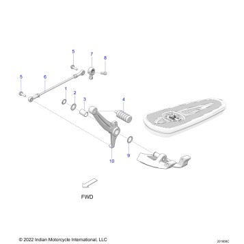 DRIVE TRAIN, SHIFT PEDAL AND SHIFT LINKAGE - N23TCEBB ALL OPTIONS (201868C)