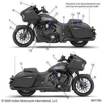 BODY, DECALS/EMBLEMS - N26LCVSS/LCXSS ALL OPTIONS (901780)