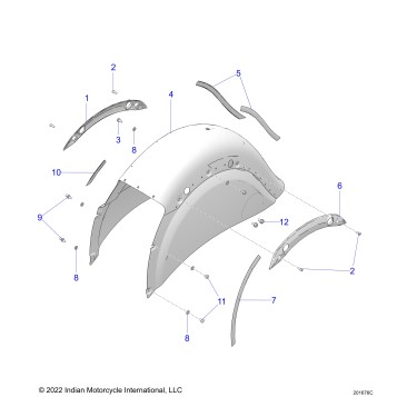 BODY, FENDER, REAR - N24TKABB/TKPBB ALL OPTIONS (201676C)