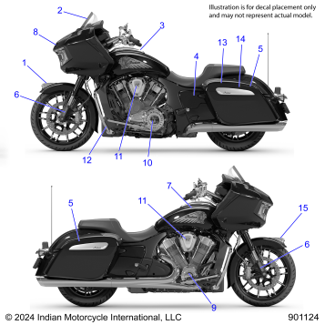 BODY, DECALS/EMBLEMS - N25LCLSS ALL OPTIONS (901124)