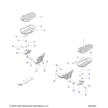 CHASSIS, FLOORBOARD, PASSENGER - N25TRABB/TRPBB ALL OPTIONS (202163C)