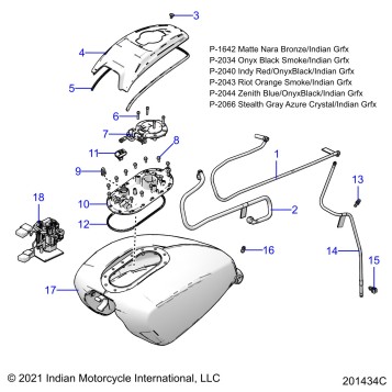 FUEL SYSTEM, FUEL TANK ASM. - N22LCCRR ALL OPTIONS (201434C)
