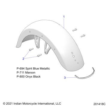 BODY, FENDER, FRONT - N22LCARR ALL OPTIONS (201418C)