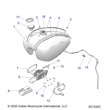 FUEL SYSTEM, FUEL TANK ASM. - N22DMABH/DMDBH ALL OPTIONS (201334C)