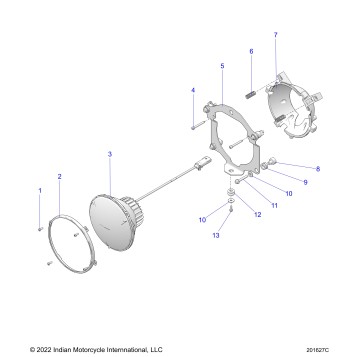 ELECTRICAL, HEADLIGHT - N24TCDBB/TC9BB ALL OPTIONS (201627C)