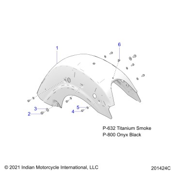 BODY, FENDER, REAR - N22LCBRR ALL OPTIONS (201424C)
