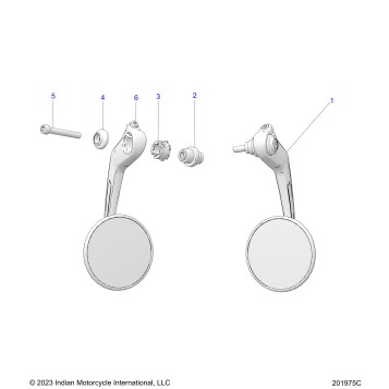 BODY, MIRRORS - N25SBB76/SBC76/SBD76/SBF76 (201975C)