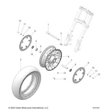 WHEEL, FRONT - N24DSDBH/DSGBH ALL OPTIONS (201818C)