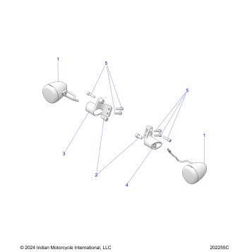 ELECTRICAL, TURN SIGNALS, FRONT - N26LFRRR ALL OPTIONS (202255C)
