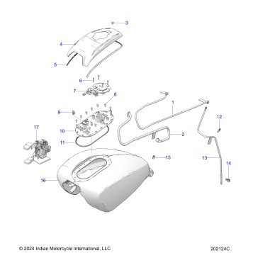 FUEL SYSTEM, FUEL TANK ASM. - N25LFBRR ALL OPTIONS (202124C)
