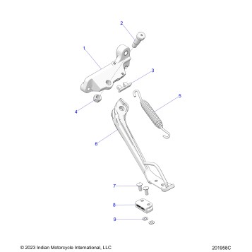 CHASSIS, SIDE STAND - N26SBC61/SBV61 (201958C)