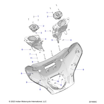 BODY, FAIRING ASM 2 - N24TCDBB/TC9BB ALL OPTIONS (201900C)