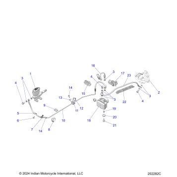 BRAKES, REAR ASM., W/ABS - N26DMBAG (202282C)