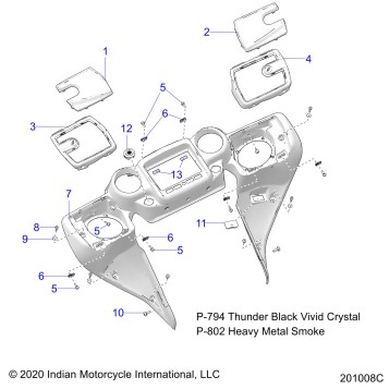 BODY, FAIRING ASM 4 - N21TCEBB ALL OPTIONS (201008C)