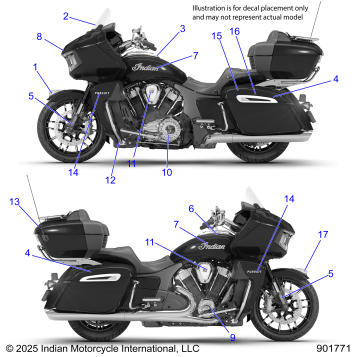 BODY, DECALS/EMBLEMS - N26LD4SS/LD6SS ALL OPTIONS (901771)