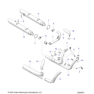 ENGINE, EXHAUST - N24TCBBB ALL OPTIONS (202087C)