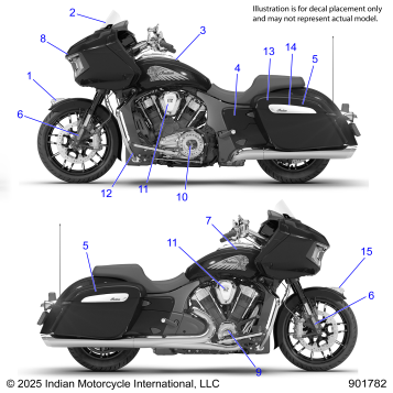 BODY, DECALS/EMBLEMS - N26LC4SS/LC6SS ALL OPTIONS (901782)