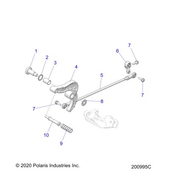DRIVE TRAIN, SHIFT PEDAL and LINKAGE - N22MSA11/MSB11 ALL OPTIONS (200995C)