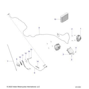 ELECTRICAL, AUDIO SYSTEM - N22TRABB ALL OPTIONS (201439C)