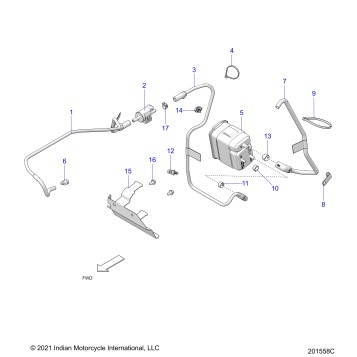 FUEL SYSTEM, EVAP SYSTEM (CALIF. AND INTL) - N22TCABBB/N21TCABBE (200987C)
