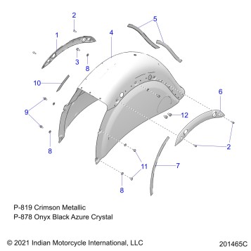 BODY, FENDER, REAR - N22TKABB ALL OPTIONS (201465C)