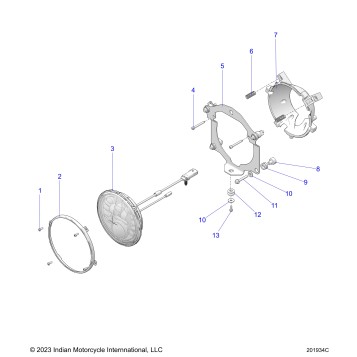 ELECTRICAL, HEADLIGHT - N24TKEBB ALL OPTIONS (201934C)
