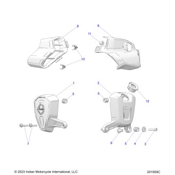 BODY, SIDE COVERS - N25SCB76/SCC76/SCD76/SCF76 (201959C)