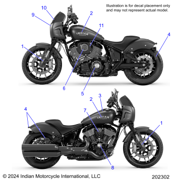 BODY, DECALS/EMBLEMS/BADGES - N25DSDBH/DSGBH ALL OPTIONS (202302)
