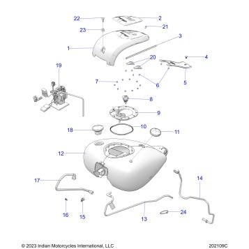 FUEL SYSTEM, FUEL TANK ASM. - N24TKABB/TKPBB ALL OPTIONS (202109C)