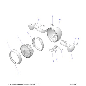 ELECTRICAL, FRONT LIGHTING AND TURN SIGNALS - N24DMDBH/DMGBH ALL OPTIONS (201781C)