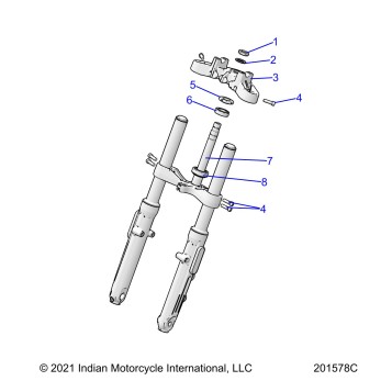 STEERING, UPPER AND LOWER CLAMPS - N22MTC11/MTD11 ALL OPTIONS (201578C)