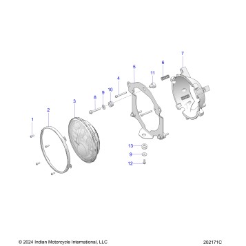 ELECTRICAL, HEADLIGHT - N25TREBB ALL OPTIONS (202171C)