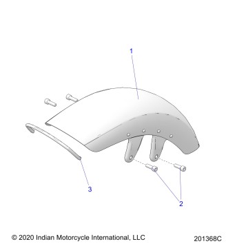 BODY, FENDER, FRONT - N22DMABH/DMDBH ALL OPTIONS (201368C)