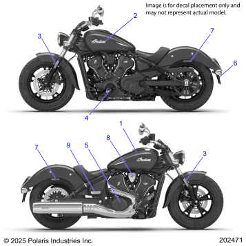 BODY, EMBLEMS/DECALS - N26SCB61/SCC61 (202471)