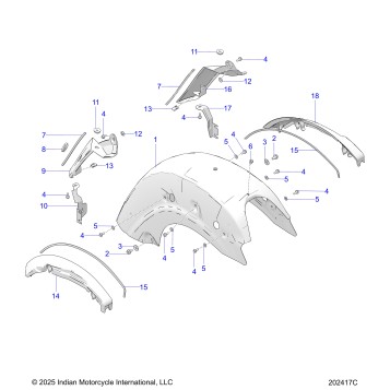 BODY, FENDER, REAR - N26LFRRR ALL OPTIONS (202417C)